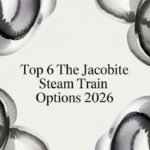 Decorative ribbon watercolor title card illustration