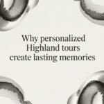 Decorative title card illustration in highland tones