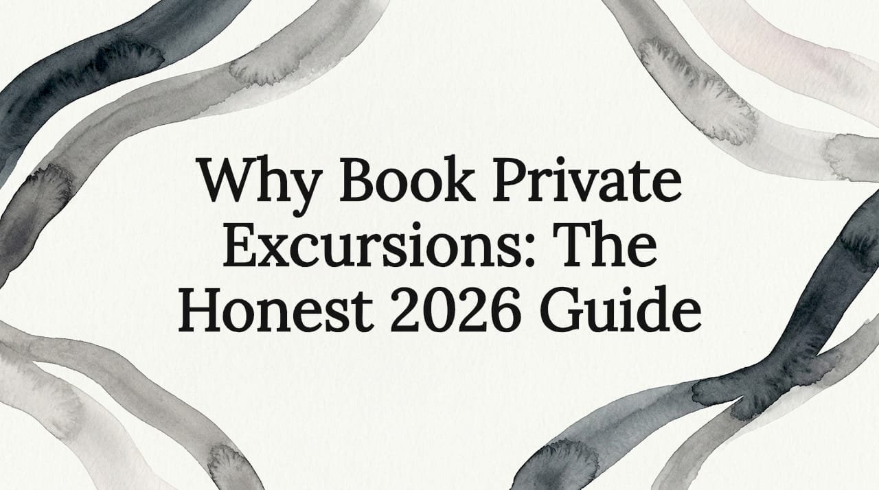 Decorative title card for private excursions guide Decorative title card for private excursions guide