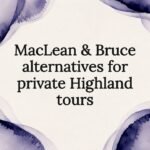 Decorative title card illustration for private Highland tours
