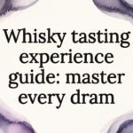 Illustrated decorative frame for whisky tasting guide title card