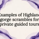 Decorative title card for Highland gorge scrambles