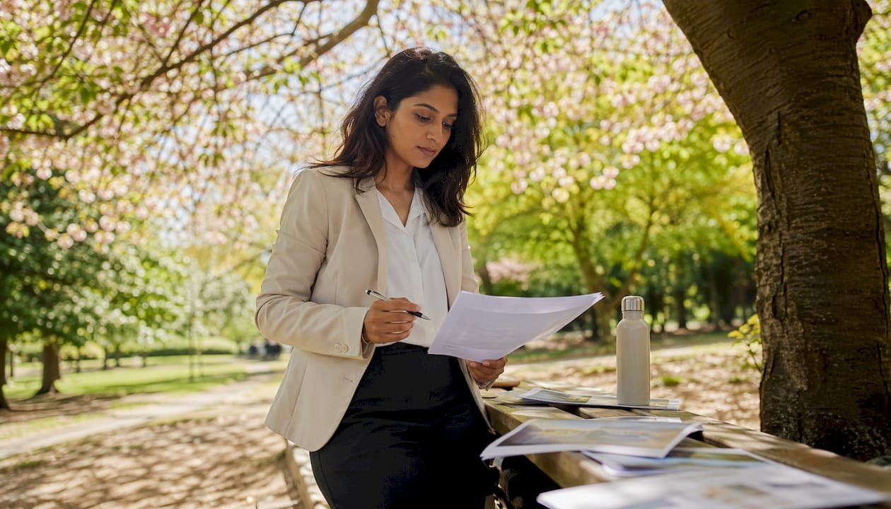 Marketing manager reviewing tourism plans