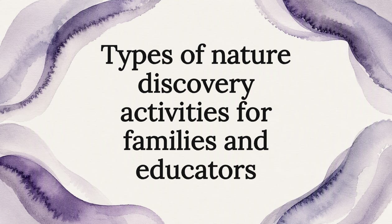 Decorative nature-themed title card illustration Decorative nature-themed title card illustration