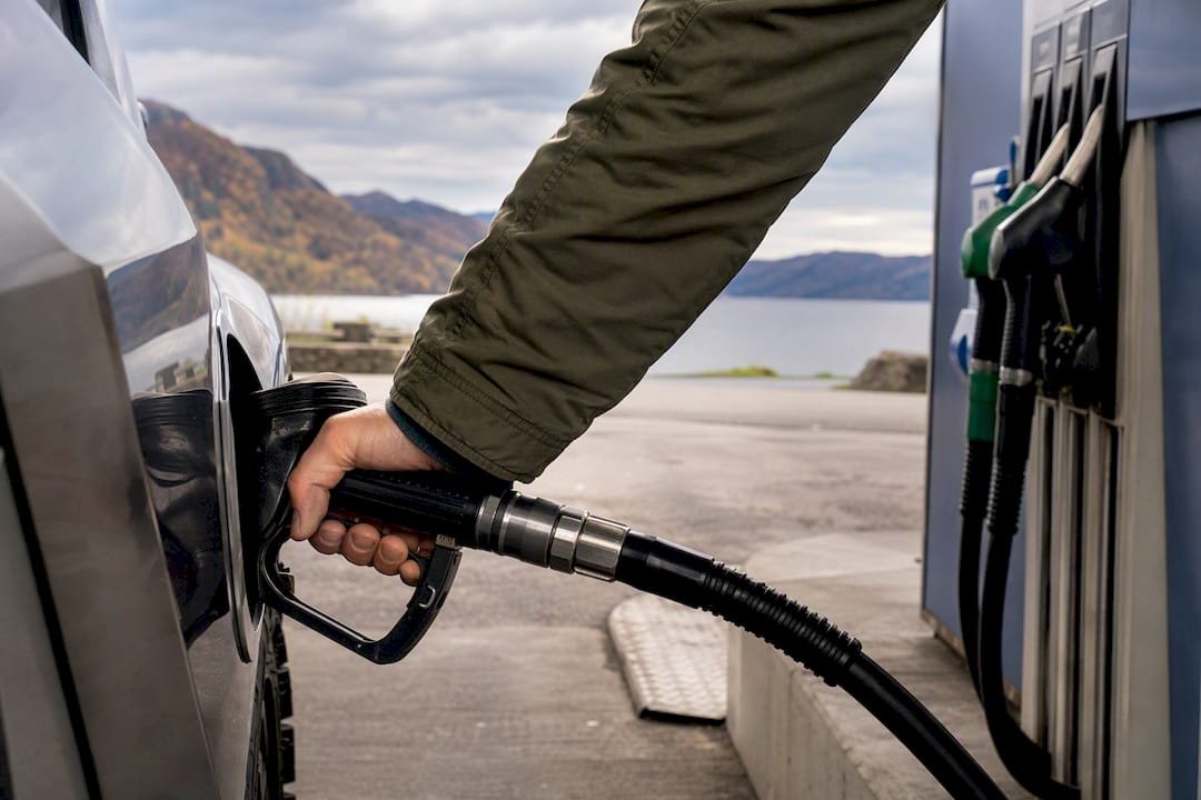 Traveler refueling before Loch Ness drive