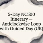 Decorative NC500 itinerary title card
